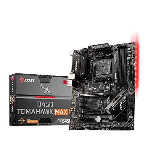 MSI B450 Tomahawk MAX II Placa Base Gaming (AMD Ryzen 3000 3a Gen ryzen AM4, DDR4, M.2, USB 3.2 Gen 1, Wi-Fi, HDMI, ATX)