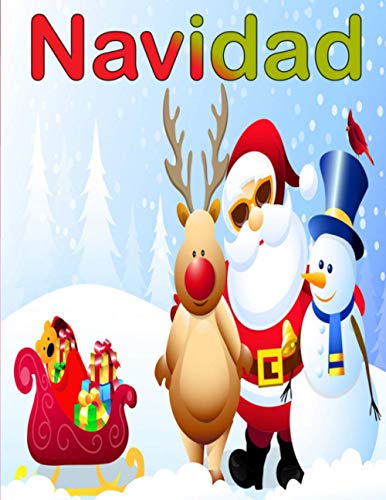 Navidad: Libro para colorear para niños - Increíble regalo de Navidad para los niños y niñas - 100 páginas mágicas para colorear con los renos, Papá Noel, el muñeco de nieve y mucho más!