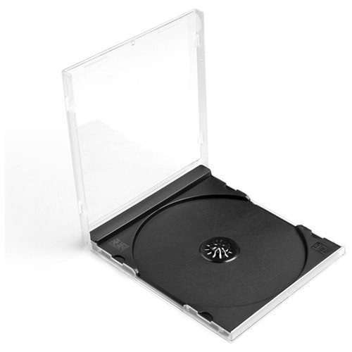 Network Trading 50 cajas individuales para CD (10,4 mm), color negro