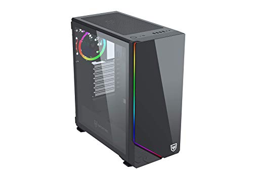 Nfortec Vega RGB - Caja de ordenador para gaming (cristal templado) color negro