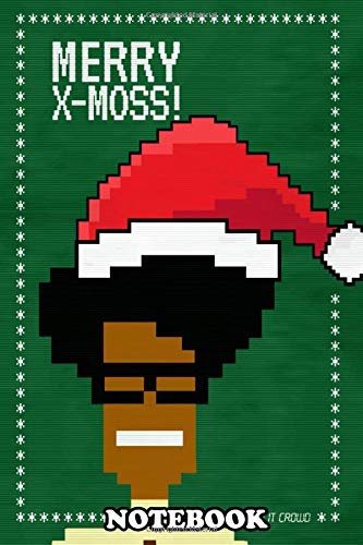 Notebook: Moss From The It Crowd Tv Series Is Wishing A Merry Chr , Journal for Writing, College Ruled Size 6" x 9", 110 Pages
