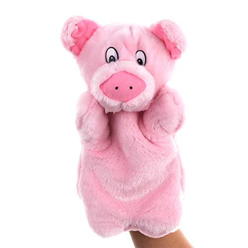 NUOBESTY Marionetas de Mano de Animales Peluches de Peluche de Cerdo para Contar Historias Imaginativas Juegos de Simulación Medias Niños Padres Juegos de Roles Suministros de Utilería