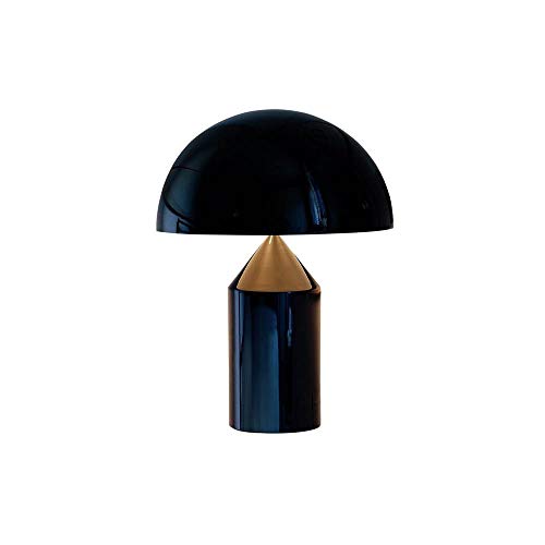 Oluce Atollo 239 - Lámpara de mesa 2 x 75 W, E27, regulador negro
