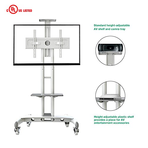 ONKRON Soporte Universal para TV Pantallas de 32" - 65" pulgadas LCD LED QLED con VESA max. 600 x 400 mm AVA1500-60-1P BLANCO