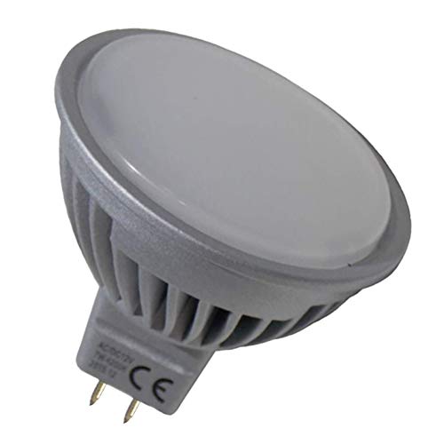 Pack 2x MR16 12/24V 120 grados. Regulable. Color Blanco Frio (6500K). 600 lumenes reales certificados! Para transformador 12v (NO incluido).