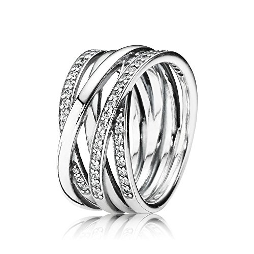 PANDORA 190919CZ-52 - Anillo de Plata 925, Talla 12