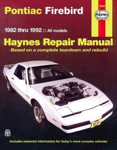 Pontiac Firebird '82 thru'92 (Haynes Repair Manuals) by Haynes(1999-01-15)
