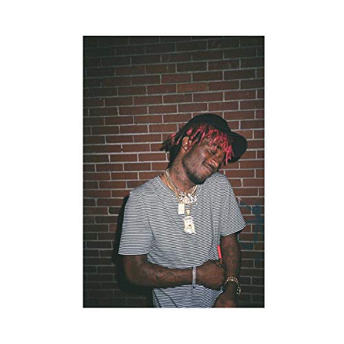 Póster de un Rapero Lil Uzi Vert 4 Lienzo decorativo para pared con impresión de pinturas para sala de estar o dormitorio, 30 x 45 cm, estilo Unframe-1