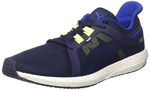 Puma Mega Nrgy Turbo 2, Zapatillas de Cross para Hombre, Azul (Peacoat-Turkish Sea-Fizzy Yellow), 40.5 EU