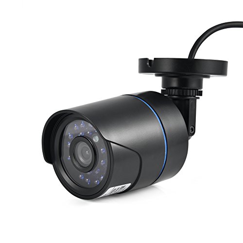 Pusokei Cámara de Visión Nocturna de Seguridad HD 720P para Exteriores, Cámara de Visión Nocturna por Infrarrojos IR Impermeable Profesional Modelo PAL, Mejor Sistema de Vigilancia CCTV para el Hogar