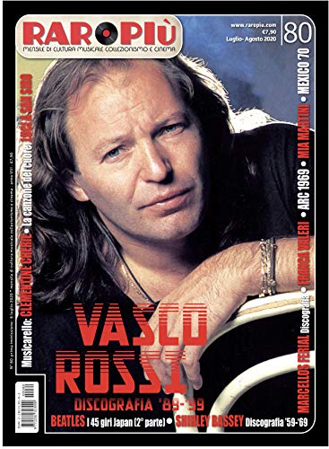 RAROPIU' - N.80 - VASCO ROSSI : MENSILE DI CULTURA MUSICALE, COLLEZIONISMO E CINEMA (Italian Edition)