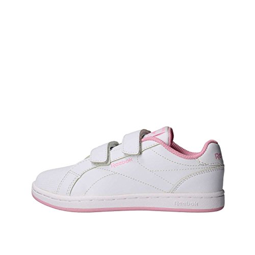 Reebok Royal Comp CLN 2V, Zapatillas de Tenis para Niñas, Blanco (Blanco/(White/Charming Pink) 000), 29 EU