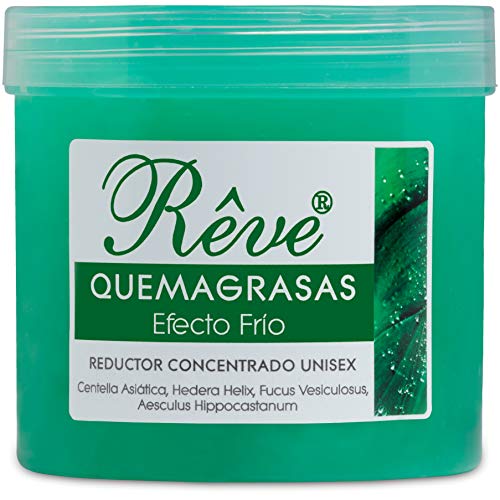 REVE Quemagrasas Efecto Frio - Gel de crema reafirmante adelgazante anticelulítica potente reductora de abdomen, caderas y glúteos para hombre y mujer de 500 ml.