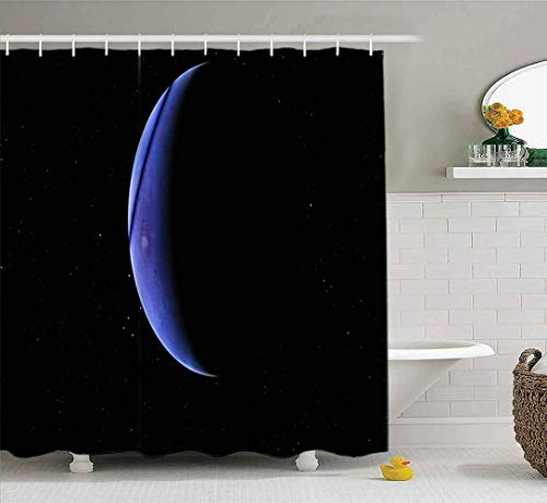 Rideau de douche, rideau de douche transparent, jolis anneaux de rideau de douche Second Earth Elements Cette image fournie par la NASA Ensemble de salle de bain 3D avec crochets Rideau de douche de b