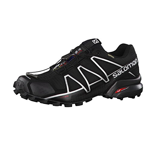 Salomon Speedcross 4 GTX, Zapatillas de Trail Running Hombre, Negro (Black/Black/Silver Metallic-X), 41 1/3 EU