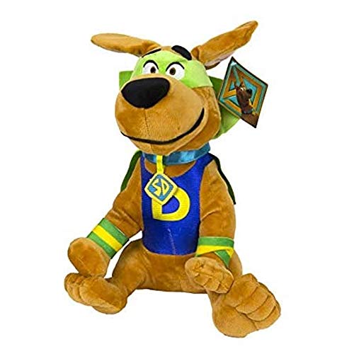 Scooby-Doo SCOOB Peluche Joven Super Perro 28cm Halloween Disfraz / Víspera de Todos los Santossuperhéroe Sentado con Capa - de la Nueva película 2020