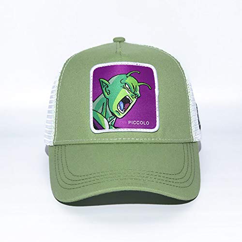 sdssup Sombrero Personaje de Dibujos Animados Gorra de béisbol Gorra de Red Hombre mágico Verde Claro Ajustable