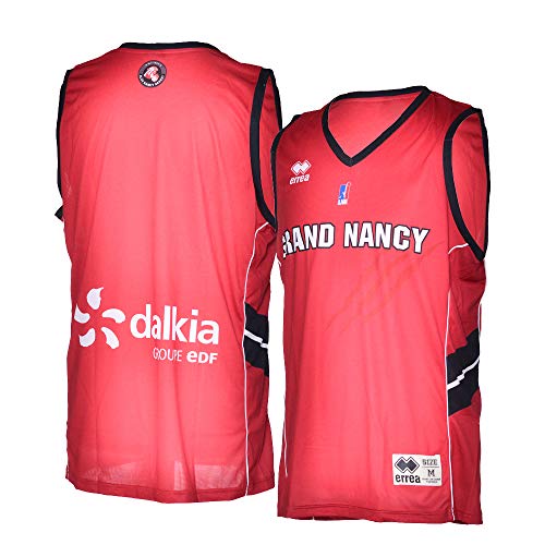 SLUC Nancy Basket - Camiseta Oficial para Exteriores 2018-2019, Unisex Adulto, Color Rojo, tamaño Extra-Large