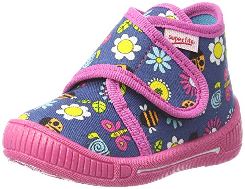 superfit Bully, Botas de Estar por casa para Niñas, Blau (Water Kombi), 22 EU