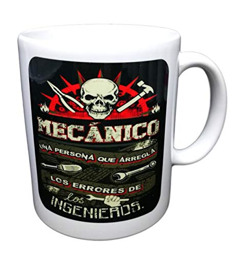 Taza Frase MECANICO UNA Persona Que ARREGLA LOS Errores DE LOS Ingenieros Regalo para MECANICO. Taza Original