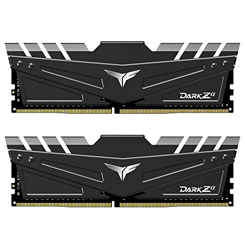 TEAMGROUP T-Force Dark Za (Alpha) 16 GB (2 x 8 GB) DDR4 Dram 4000 MHz (PC4-32000) CL18 Módulo de memoria RAM de escritorio para AMD Ryzen TDZAD416G4000HC18JDC01