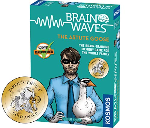 Thames & Kosmos 690830 Brainwaves: El Ganso Astuta | Diversión de Entrenamiento Cerebral para Toda la Familia | Ejercicio rápido Juego de Tarjetas de Memoria, 1-5 Jugadores |