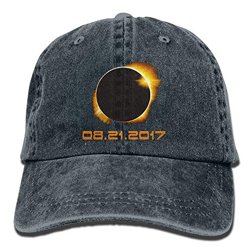 Total Solar Eclipse 2017 Gorras de béisbol Sombreros de mezclilla para hombres y mujeres