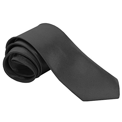 tumundo 1 Cravatta Corbata Corbatas Tie Moderna Mirada Seda Hombre Ancho Poliéster Traje Carnaval Negro Blanco Azul Rojo, Variante:Gris