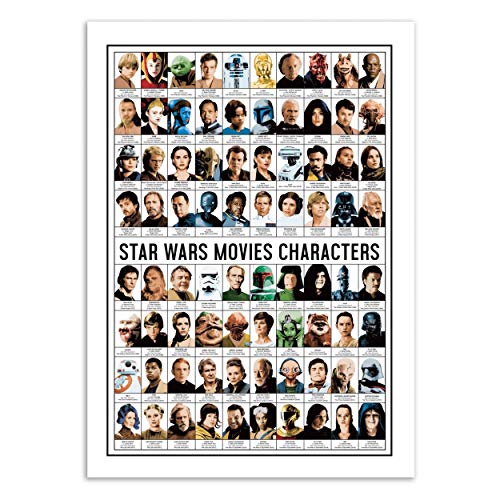 Wall Editions Art-Poster - Star Wars Movies Characters - Olivier Bourdereau