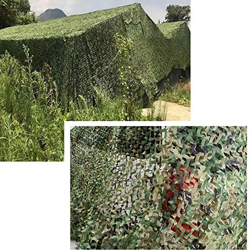 Wilxaw Red de Camuflaje Sombra, 3 X 6 M Caza Militar Decorar Malla de Camuflaje, Camouflage Net Toldos para Balcón Sol, Decoración De La Fiesta del Tema, Cubiertas del Coche