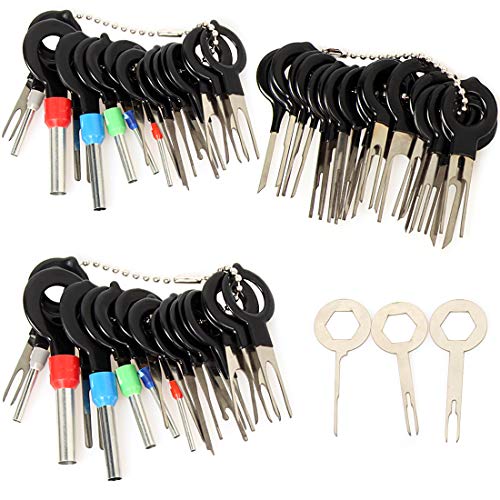 57 PCS Coche Terminal Eliminación Kit, Speyang Terminal Extracción Herramientas, Cableado Cable Extractor Pin Conector Crimp, Automática Terminale Extracción Pin Kit