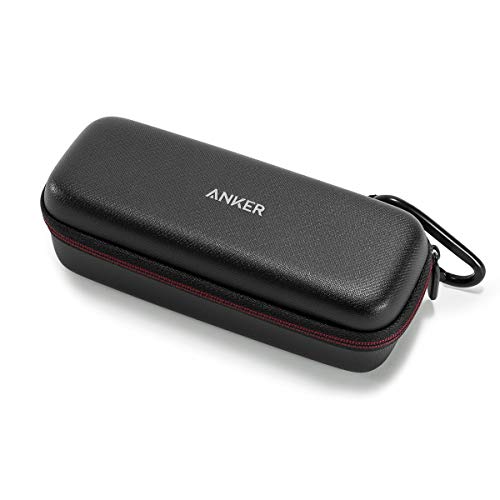 Anker - Funda SoundCore & SoundCore 2, Funda de Viaje Oficial, Estuche de Transporte Original, Funda Cuero Premium de PU para Altavoz Bluetooth,Negro