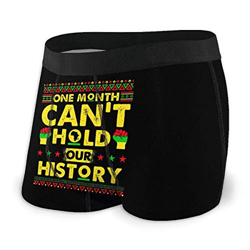 AOOEDM Boxer Briefs Un Mes no Puede Contener Nuestra Historia Calzoncillos Tipo bóxer para Hombre Ropa Interior clásica cómoda Pantalones Cortos Transpirables Frescos