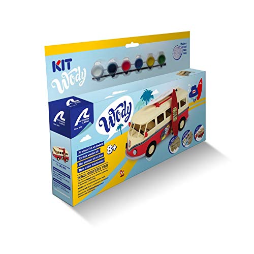 Artesanía Latina  Kit de Modelo de Madera para niños +8: Surfer's Van