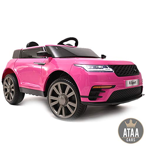 ATAA R-Sport 12v - Rosa - Coche eléctrico para niños y niñas con Mando Padres y batería 12v