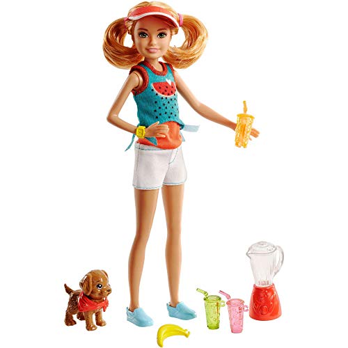 Barbie- Stacie Doll with Juice & Puppy Muñeca Hermana, Multicolor (Mattel FHP63) , color/modelo surtido