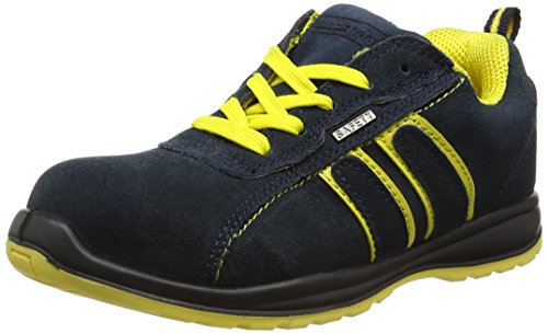 Blackrock Hudson Trainer - Zapatillas de seguridad con punta de acero, Unisex Adulto,Multicolor (Navy/Yellow), talla 36 EU (3 UK)