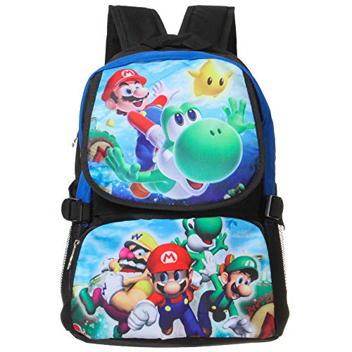 Bonamana Cartoon Super Mario - Mochila escolar para adolescentes