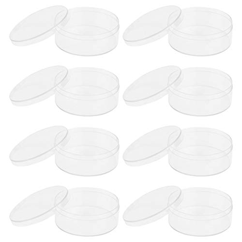 Cabilock 10 Unids Caja de Plástico Transparente Multifuncional Mini Caja de Plástico Joyería Plástico Vacío Polvo Soplo Estuche Maquillaje de Viaje Tarros Cosméticos Caja de Dulces