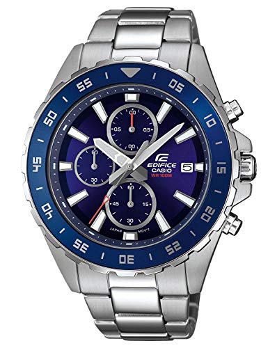 Casio Reloj Analógico para Hombre de Cuarzo con Correa en Acero Inoxidable EFR-568D-2AVUEF