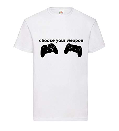 Chosse Your Weapon 2.0 shirt84.de - Camiseta para hombre Blanco XXXL