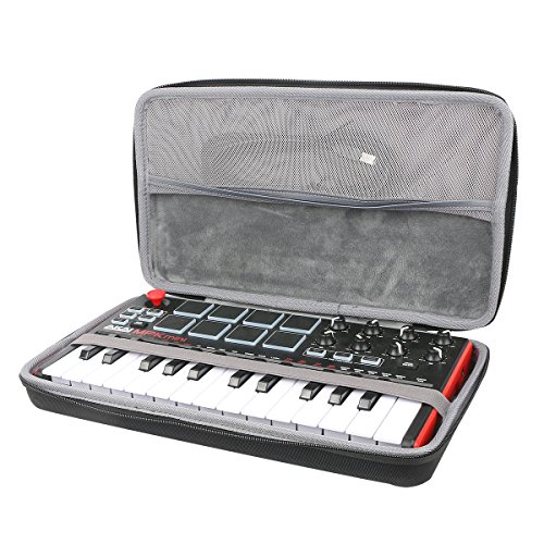 co2CREA Duro Viajar caja estuche funda para AKAI Professional MPK MINI MKII Teclado controlador MIDI USB portátil（estuche caja）