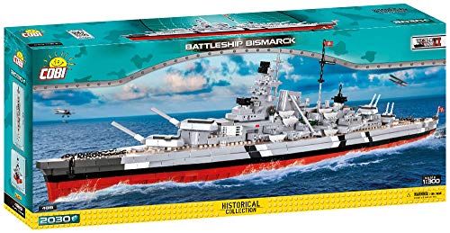 COBI Historical Collection WWII-Niemiecki Pancernik Battleship Bismarck 4819 [KLOCKI]