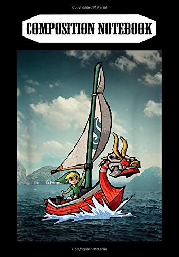 Composition Notebook: Nintendo Zelda Wind Waker Link Photo-Real Ship Sail, Journal 6 x 9, 100 Page Blank Lined Paperback Journal/Notebook