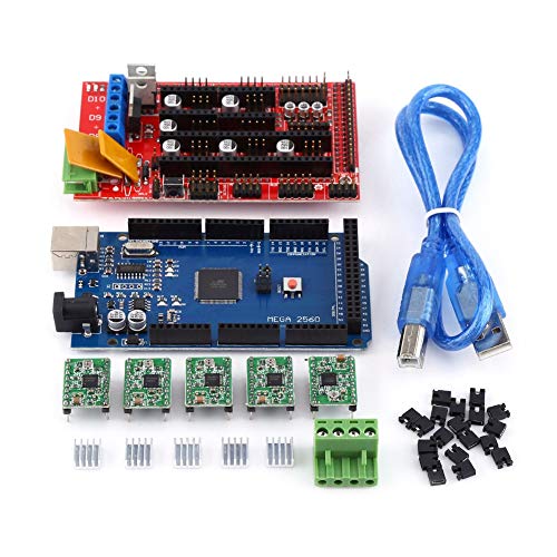 Controlador RA-MPS 1.4 + MEG-A2560 R3 + A-4988-Accesorio de impresora 3D eficiente y duradero con disipador de calor Kit de puente USB Calbe