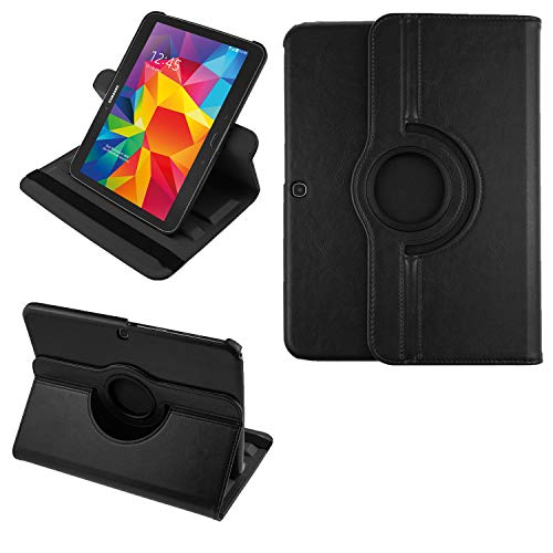 COOVY® 2.0 Funda para Samsung Galaxy Tab 3 10.1 GT-P5200 GT-P5210 GT-P5220 Smart 360º Grados Rotaciã“N Cover Case Protectora Soporte Auto Sueño/Estela | Negro