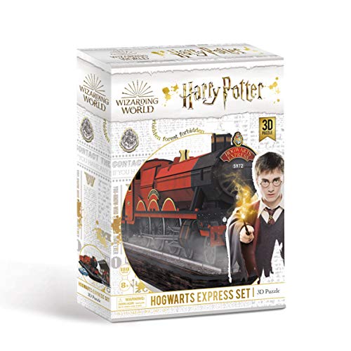 CubicFun Puzzle 3D Expreso de Hogwarts Harry Potter Kits de Modelo 3D Maquetas para Construir para Adultos Regalo de Cumpleaños para Niños Adolescente, 180 Piezas