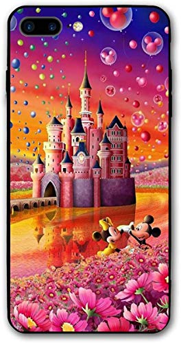 Custom iPhone 7/8 Plus Case Mickey and Minnie Castle Printed Case for iPhone 8 Plus/7 Plus New Year 2021