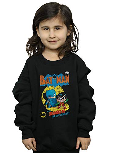 DC Comics Niñas Super Friends Batman The Boy Wonder Camisa De Entrenamiento Negro 3-4 Years