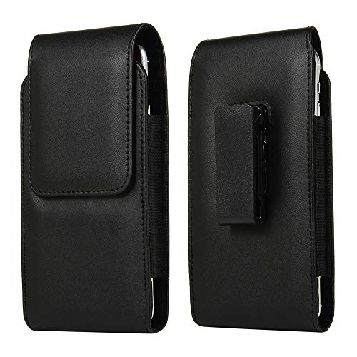 DFV mobile - Funda Nuevo Diseño Cinturon con Clip Giratorio 360 y Cierre magnetico para Rim Blackberry Evolve X BBH100-1 (2018) - Negra